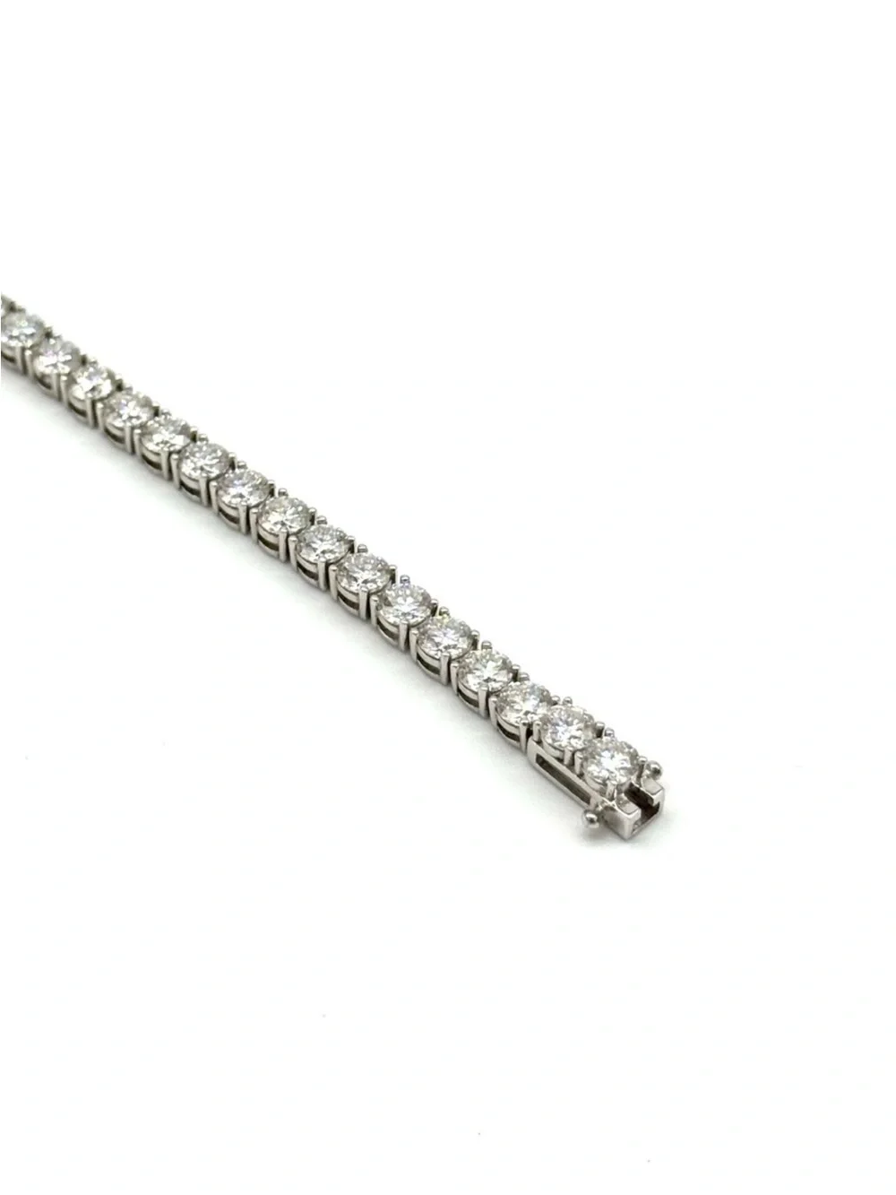 925 Silver, 11.7CTW Moissanite Tennis Bracelet